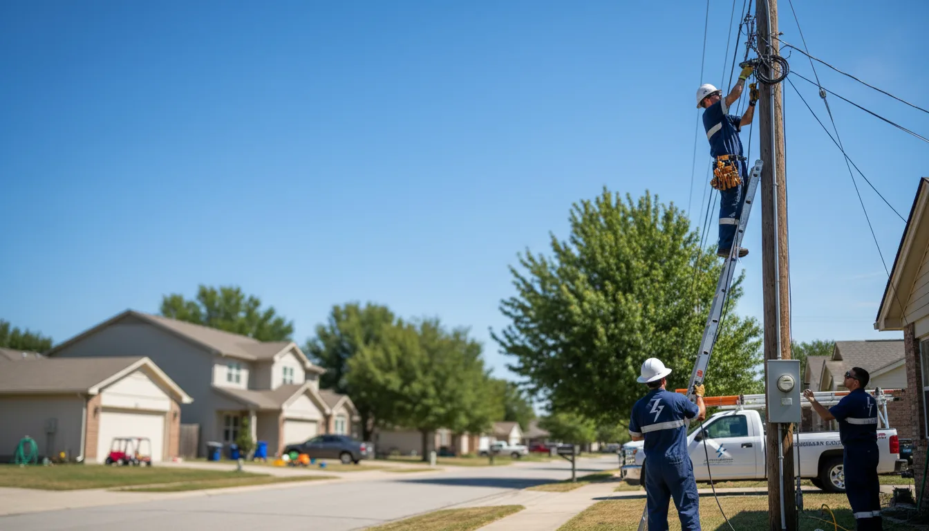 Residential electrician providing installation services in Chicago Ridge, IL